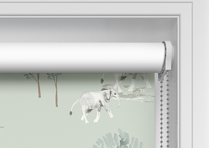 Elephant Herd, Pasture - Twist&Fit Roller Blind - Image 11